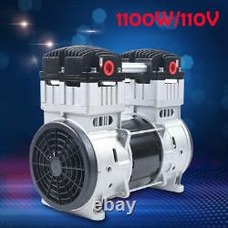 7CFM 1100W Oilless Vacuum Pump Industrial Oil-free Silent Diaphragm Vacuum Pump