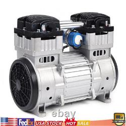 7CFM Oilless Vacuum Pump Industrial Air Compressor Oil Free Piston Pump 1100W US