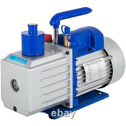 9CFM 2 Stages Vacuum Pump 1HP Air Conditioning 110V/50-60HZ Refrigeration