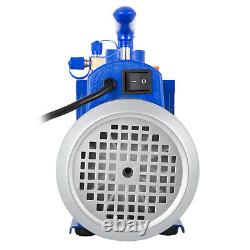 9CFM 2 Stages Vacuum Pump 1HP Air Conditioning 110V/50-60HZ Refrigeration
