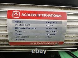 ACROSS INTERNATIONAL EASYVAC-9 SLIDING-VANE ROTARY VACUUM PUMP 9.0 CFM 15 Micron