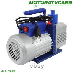 ALL-CARB 110V 9.6 CFM 1 HP Single-Stage Rotary Vane HVAC Air Vacuum Pump