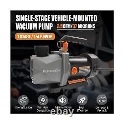 AUTOGEN Single-Stage Vehicle-Mounted Vacuum Pump 3.5CFM 12V DC 60 microns 1/4