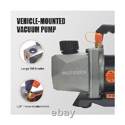 AUTOGEN Single-Stage Vehicle-Mounted Vacuum Pump 3.5CFM 12V DC 60 microns 1/4