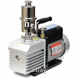 Across International Ai EasyVac 9 cfm Dual-Stage Vacuum Pump with Oil Mist Filte