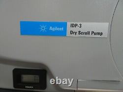 Agilent IDP-3 2.1 cfm Oil-Free Compact Dry Scroll Pump 24V For 5977 MSD