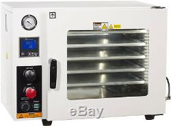 Ai 220V 5 Sided Gas-Filled 1.9 CF Vacuum Oven with 6 cfm EasyVac Pump
