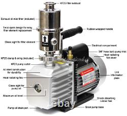 Ai EasyVac 7 cfm Compact Vacuum Pump with Oil Mist Filter