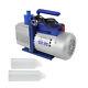 Air Vacuum Pump Single Stage Rotary Vane Hvac With Oil Bottle 110v 9.6cfm 1hp