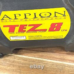 Appion TEZ8 8CFM Two Stage Vacuum Pump 227 l/m, 115 V AC, 60 Hz, 7 Amps