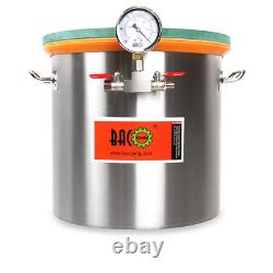 BACOENG 5 Gallon Vacuum Chamber Kit with 4.5 CFM 1 Stage Vacuum Pump HVAC