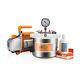 Bacoeng Vacuum Chamber Kit 3.6 Cfm 1 Stage Pump Hvac 1 1/2 Gallon 1/4 Hp 3.6cfm