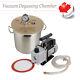 Ca Sale 5gallon Vacuum Chamber And 3 Cfm Single Stage Pump To Degassing Silicone