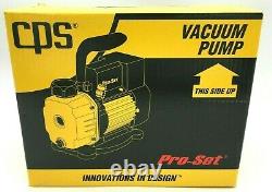 CPS Pro-Set 4 CFM 1 ST Compact Vacuum Pump 220/240V 50Hz VPC4SE NEW