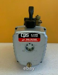 CPS Pro-Set V6PD 6.0 cfm, 10 Microns, 1/2 HP, Dual Stage Vacuum Pump. Tested