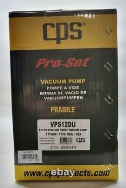 CPS VPS12DU Pro-Set 12CFM Sparkless Ignition Proof Vacuum Pump