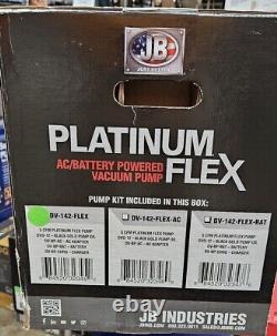 Dv-142-flex-jbin Jb Industries Vacuum Pump 5cfm Battery Powered With Charger