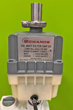 Edwards 30 E2M30 Dual Stage 11.4 CFM Rotary Vane Vacuum Pump Tested to 0.138mmHg