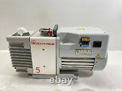 Edwards 5 RV5 Rotary Vane Dual Stage Mechanical Vacuum Pump 4.1 CFM