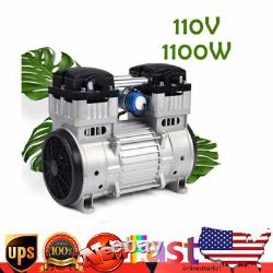 Electric Oilless Diaphragm Vacuum Pump Oil Free Mute Vacuum Pump 110V 7CFM US