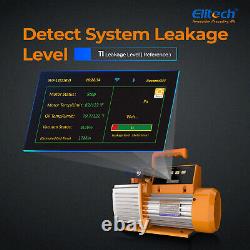 Elitech 9CFM Intelligent Vacuum Pump SVP-9+Manifold Gauge 2 Way Valve LMG-10