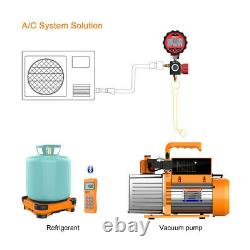 Elitech Rotary Vane Vacuum Pump 7/9/12 CFM 2 Stage Intelligent HVAC Refrigerant