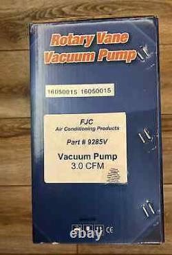 FJC 3.0 CFM Vacuum Pump & Gauge Set Assortment Brass Body Design 115V 9285