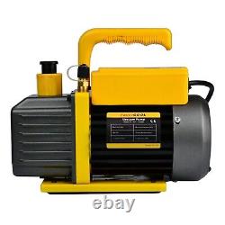 FavorCOOL AC Vacuum Pump and Gauge Set, 3.6 cfm 1/4 HP HVAC Vacuum Pump and A