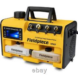 Fieldpiece VP67 6CFM 2-Stage Vacuum Pump with RunQuick Oil Change System