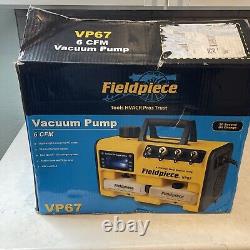 Fieldpiece VP67 Dual Stage 6CFM Vacuum Pump HVAC Tool NEW