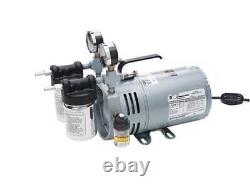 GAST 0523-V4-G588NDX Vacuum Pump, 1/4 hp, 1 Phase, 4.2 cfm