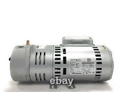 GAST Compressor/Vacuum Pump 0.75 hp 1 Phase 115/230V AC 8 cfm 26 in Hg Max Vac