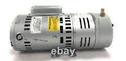 GAST Compressor/Vacuum Pump 0.75 hp 1 Phase 115/230V AC 8 cfm 26 in Hg Max Vac