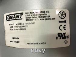 GAST Compressor/Vacuum Pump 0.75 hp 1 Phase 115/230V AC 8 cfm 26 in Hg Max Vac