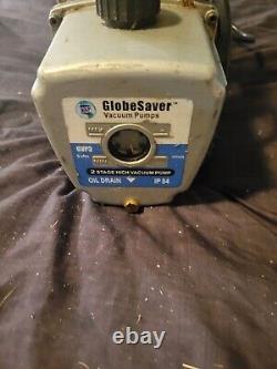 GLOBESAVER NRP GVP3 Vacuum Pump 14 Oz Oil Capacity 3 CFM