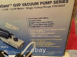 GLOBESAVER NRP GVP3 Vacuum Pump 14 Oz Oil Capacity 3 CFM
