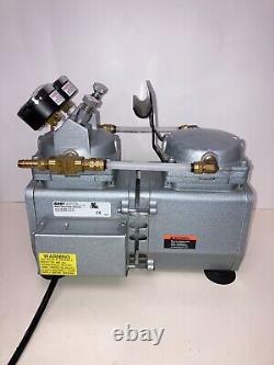 Gast DAA-V515-ED High-Capacity Vacuum Pump, Gauge, Regulator, and Relief 230VAC