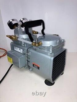 Gast DAA-V515-ED High-Capacity Vacuum Pump, Gauge, Regulator, and Relief 230VAC