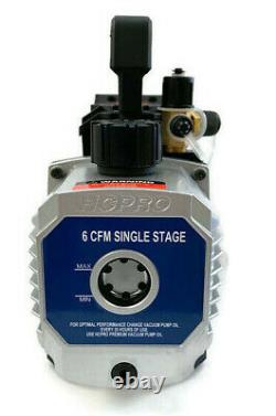 HCPRO HCEC-6S VACUUM PUMP 6CFM, Single Stage, Single Voltage 115V / 60Hz /230W