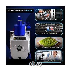 HIATSU Vacuum Pump 7 CFM Heat Pump Single-Stage Mini Split 5Pa Rotary Vane Ec