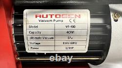 HVAC Single-Stage Rotary Vane Vacuum Pump 5 Pa 1/3HP 4CFM W Extras AUTOGEN