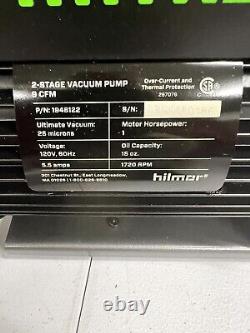 Hilmor VP9 (1948122) 9CFM Two-Stage Rotary Vane 1HP Vacuum Pump (3440RPM) NEW