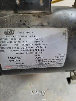 JB DV-85N 2 Stage 3CFM 1/2 Hp Vaccum Pump. Nice clean unit