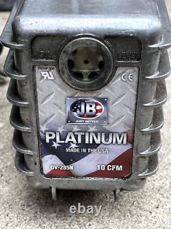 JB Industries DV-285N Platinum 10 CFM Vacuum Pump Stage HVAC Recovery Yes Works