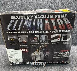 JB Industries DV-4E Eliminator Vacuum Pump 4 cfm 25 micron 120V A2L Compatible