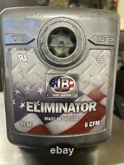 JB Industries DV-6E Eliminator 6 CFM Vacuum Pump Hvac USA Yes works Refrig Evac