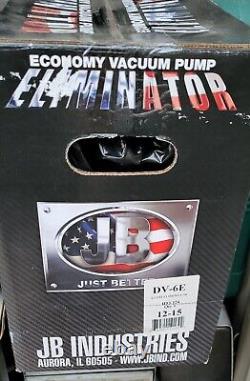 JB Industries JBIDV-6E Eliminator 6 CFM Vacuum Pump Brand New in Box