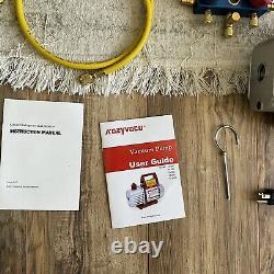 KozyVacu TA450 Vacuum Pump CFM Single-Stage Rotary Vane for HVAC/Auto AC