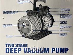 Mastercool 90063-2V-110-B 3 Cfm Two Stage Vacuum Pump NEW
