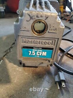 Mastercool 90067 7.5 CFM 115v 2 Stage Vacuum Pump 1725rpm Emerson c55jxjft PARTS